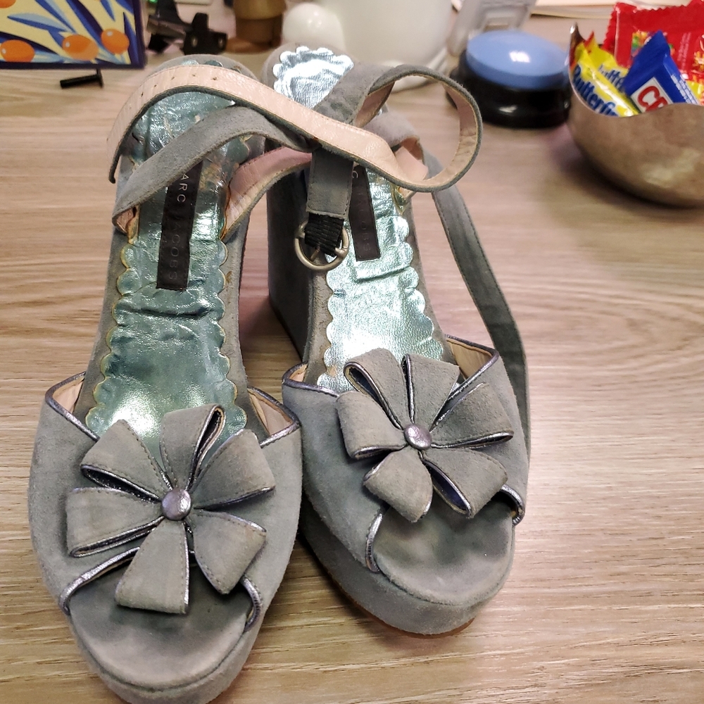 Marc Jacobs Elegant Light Blue Women's Sandals